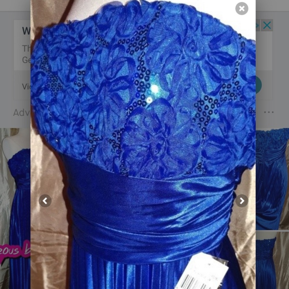 Ocean Blue formal dress